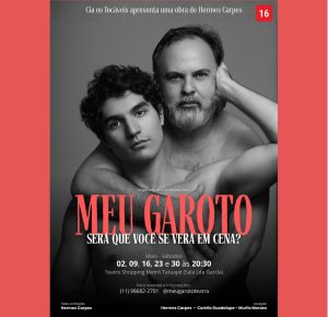Romance entre diferentes gerações é o tema de "Meu Garoto" no Teatro Shopping Metrô Tatuapé em SP. Foto: Sérgio Santoian.