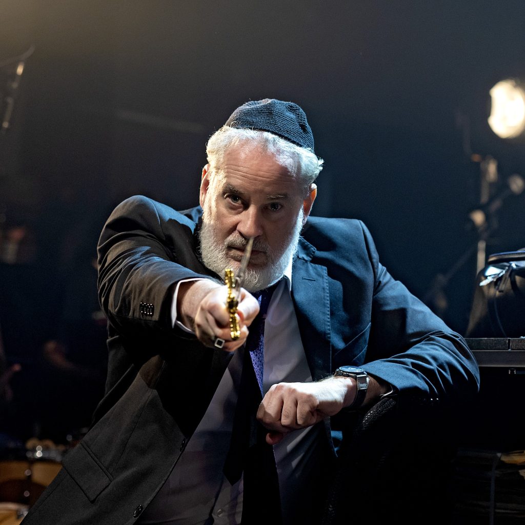 Dan Stulbach em "O Mercador de Veneza" de Shakeaspeare, no Teatro TUCA em São Paulo (SP) - Foto: Ronaldo Gutierrez.